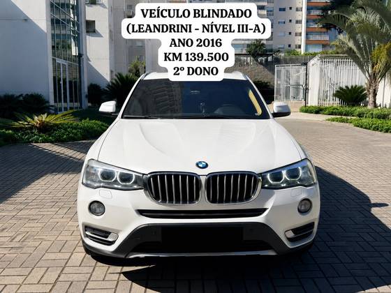 BMW X3 2.0 20I X LINE 4X4 16V GASOLINA 4P AUTOMÁTICO BMW X3 2.0 20I X LINE 4X4 16V GASOLINA 4P AUTOMÁTICO